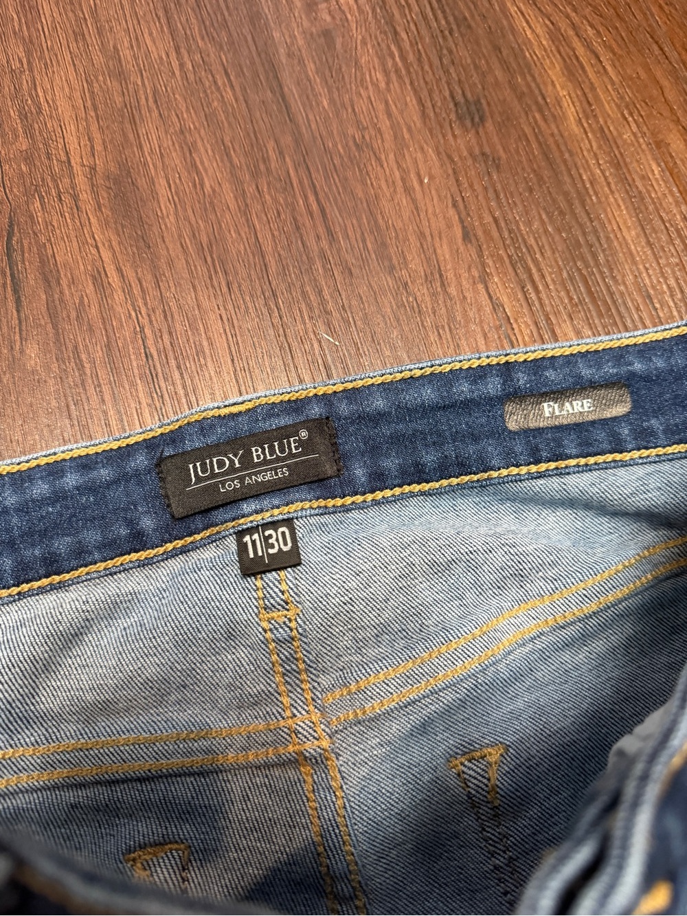 Judy Blue Charlotte Wide Hem Flare Jeans- Boho Festival - Picture 4 of 7